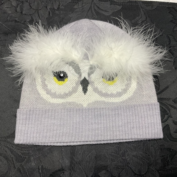 NEW Kate Spade Beanie Hat Set (Who Me Owl Mittens and Beanie/Hat SET). NEW - Picture 2 of 3